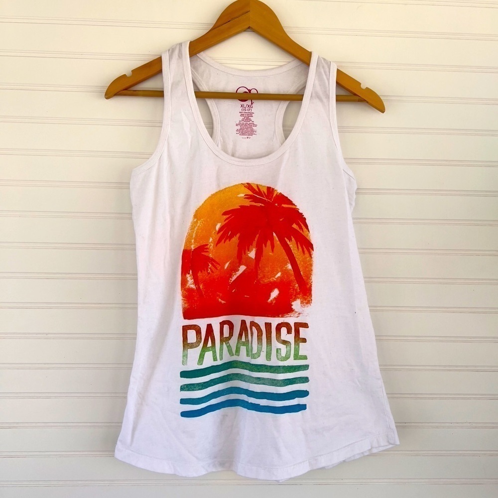 OP White tank Paradise Size XL 15/17